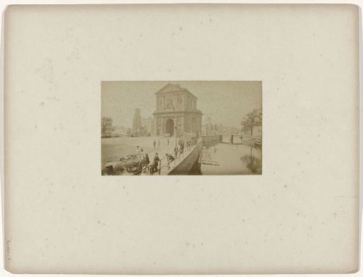 View of the Delft Gate in Rotterdam