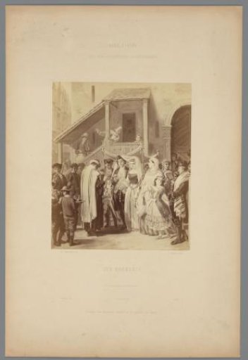 Photographic reproduction of The Wedding by Moritz Daniel Oppenheim