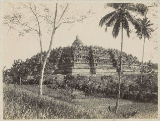 View of the Borobudur on Java