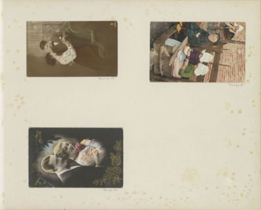 Portrait of four children in Volendam costume