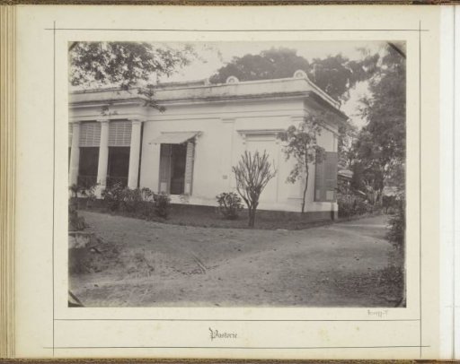 Exterior of the rectory of the Roman Catholic church in Batavia