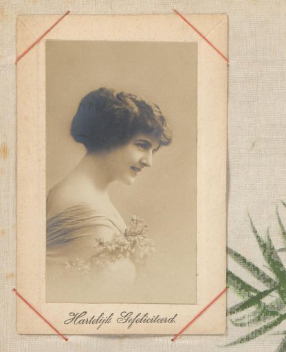 Portrait of a Woman with Flowers