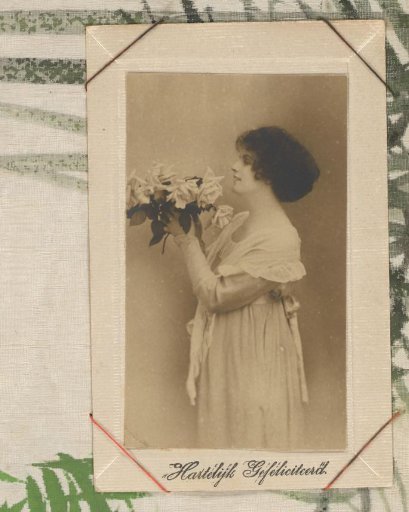 Portrait of a Woman with Flowers
