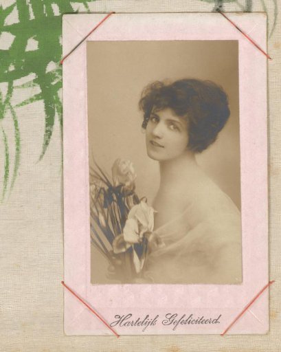Portrait of a Woman with Flowers