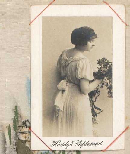 Portrait of a Woman with Flowers