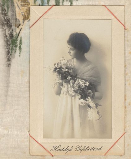 Portrait of a Woman with Flowers
