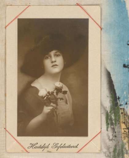 Portrait of a Woman with Flowers