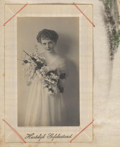 Portrait of a Woman with Flowers