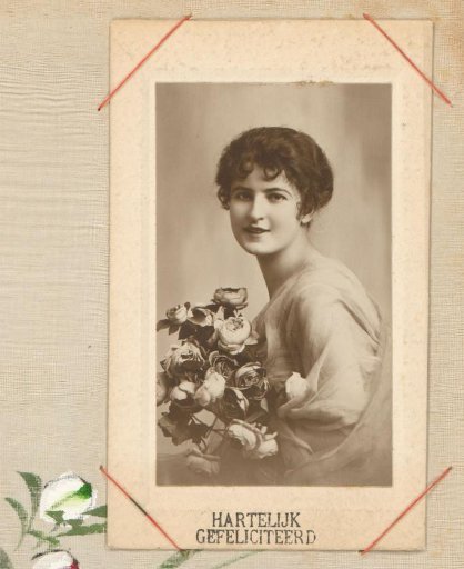 Portrait of a Woman with Flowers