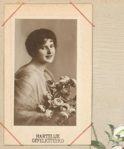Portrait of a Woman with Flowers