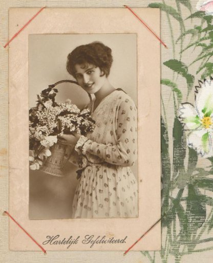 Portrait of a Woman with Flowers