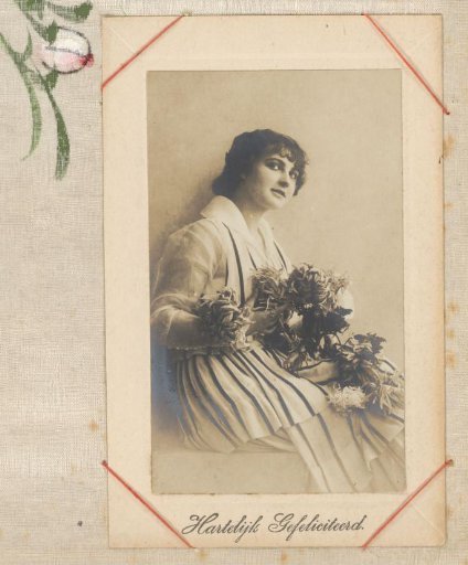 Portrait of a Woman with Flowers