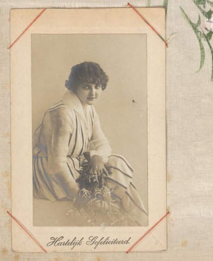 Portrait of a Woman with Flowers