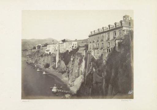 Houses along a cliff in Sorrento