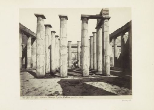 Remains of a house in Pompeii