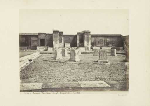 Remains of the Temple of Augustus (Pantheon) in Pompeii