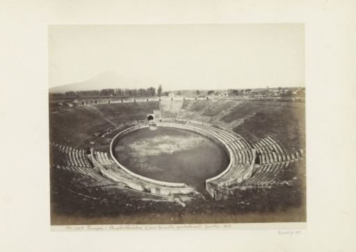Interior of the amphitheatre of Pompeii