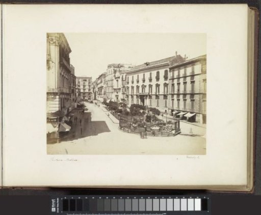 Via Medina in Naples with the Fountain of Neptune in the Foreground
