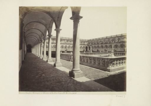 Courtyard with Colonnade of the Monastery of San Martino in Naples