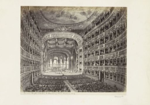 Photoreproduction of (presumably) a Print of the Teatro San Carlo in Naples