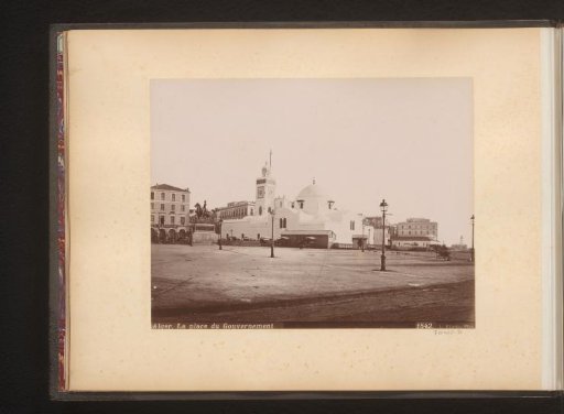 View of Place du Gouvernement in Algiers with the Djama’a al-Djedid