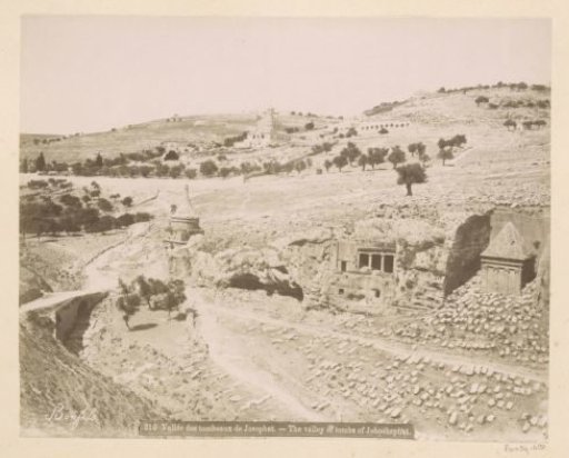 Valley with the tombs of Josaphat near Jerusalem