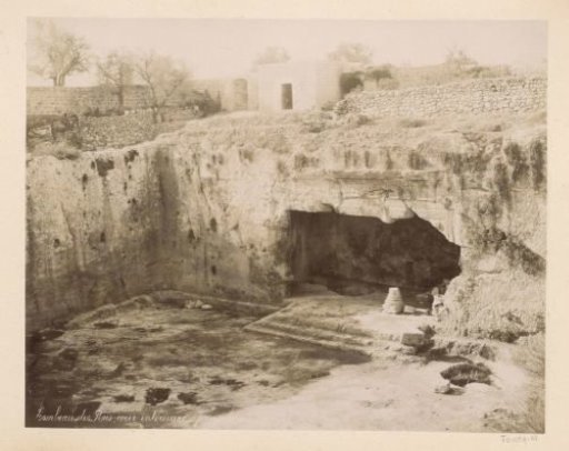 Courtyard of the Tombs of the Kings in Jerusalem