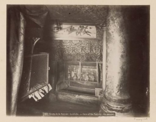 Manger in the Nativity Cave at Bethlehem