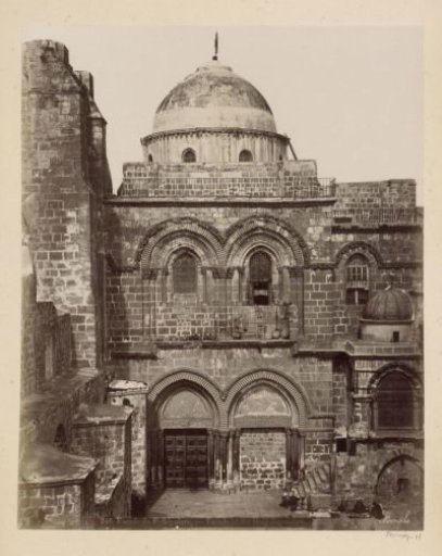 Exterior of the Church of the Holy Sepulchre in Jerusalem