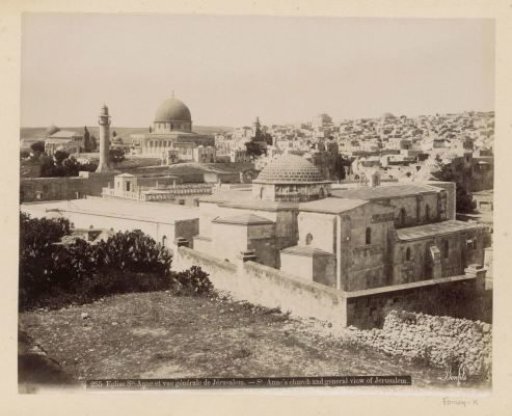 View of Jerusalem with the Church of Saint Anne in the foreground