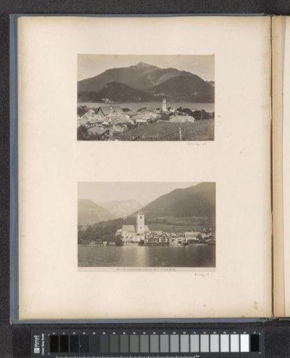 Village on a lake, probably in Austria