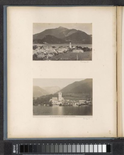 View of St. Wolfgang at the foot of the Schafberg