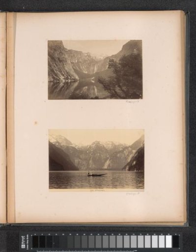 Lake surrounded by mountains, probably in the Bavarian Alps