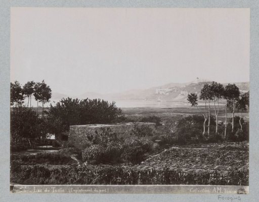 View of the lake and the harbour area of Tunis