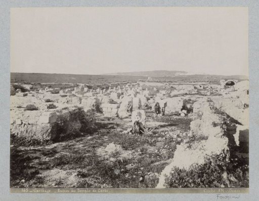 View of the ruins of the Temple of Ceres in Carthage