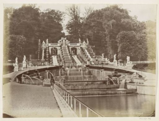 Fountain in the Park of Saint-Cloud near Paris
