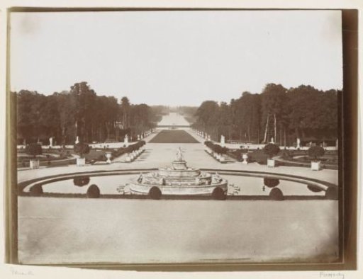 Gardens at the Palace of Versailles with the Latona Basin in the foreground