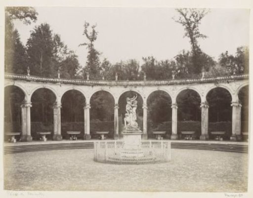Colonnade in the garden of the Palace of Versailles