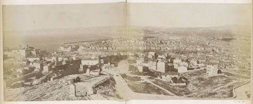 Panorama of Marseille with the Old Port in the center