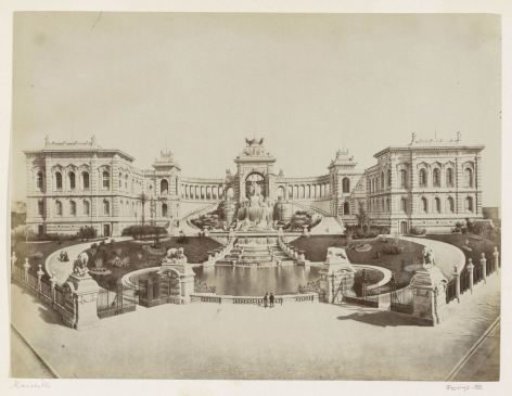 Palais Longchamp with water feature in Marseille