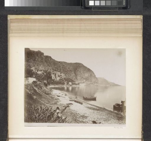 View of the beach at Petite Afrique in Beaulieu-sur-Mer