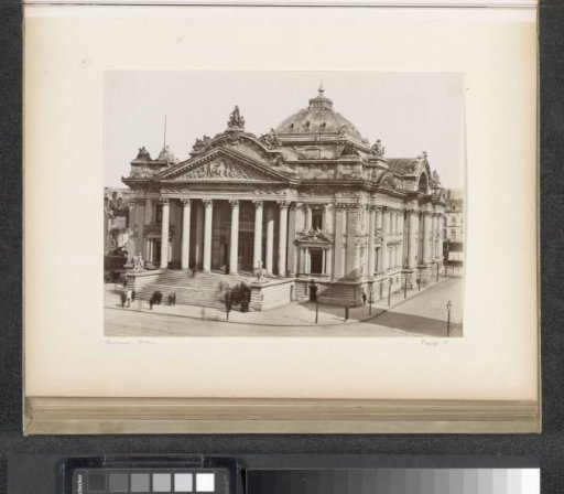 Exterior of the Stock Exchange of Brussels, viewed from the Anspach Avenue