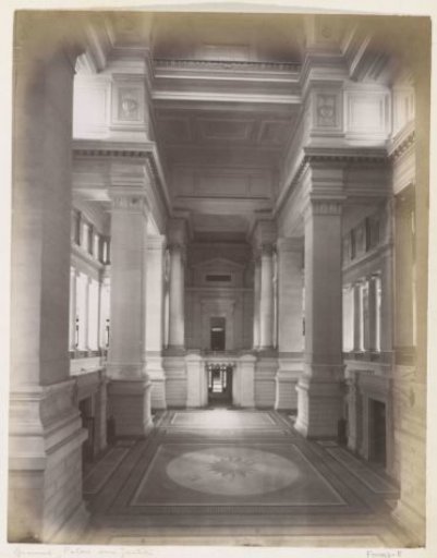 Interior of the Palace of Justice in Brussels