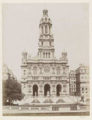 Exterior of the Église de la Sainte-Trinité in Paris