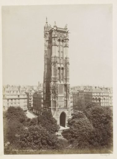Exterior of the Tour Saint-Jacques in Paris
