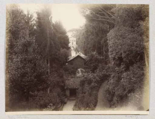Buildings in the garden of Villa Pallavicini in Pegli