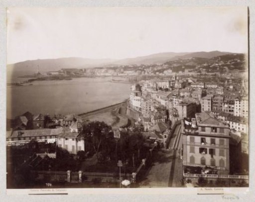 View of the Carignano district in Genoa