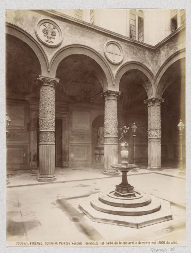 Courtyard of the Palazzo Vecchio in Florence