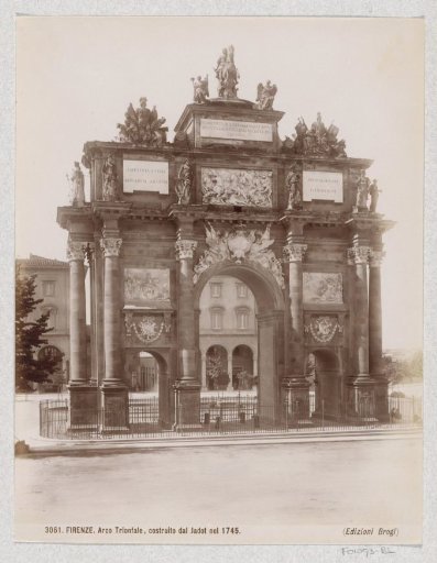 North side of the Triumphal Arch for the House of Lorraine in Florence