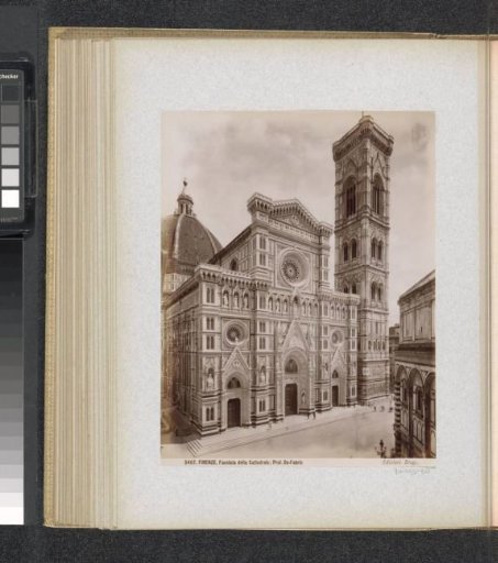 Facade and tower of the cathedral of Florence
